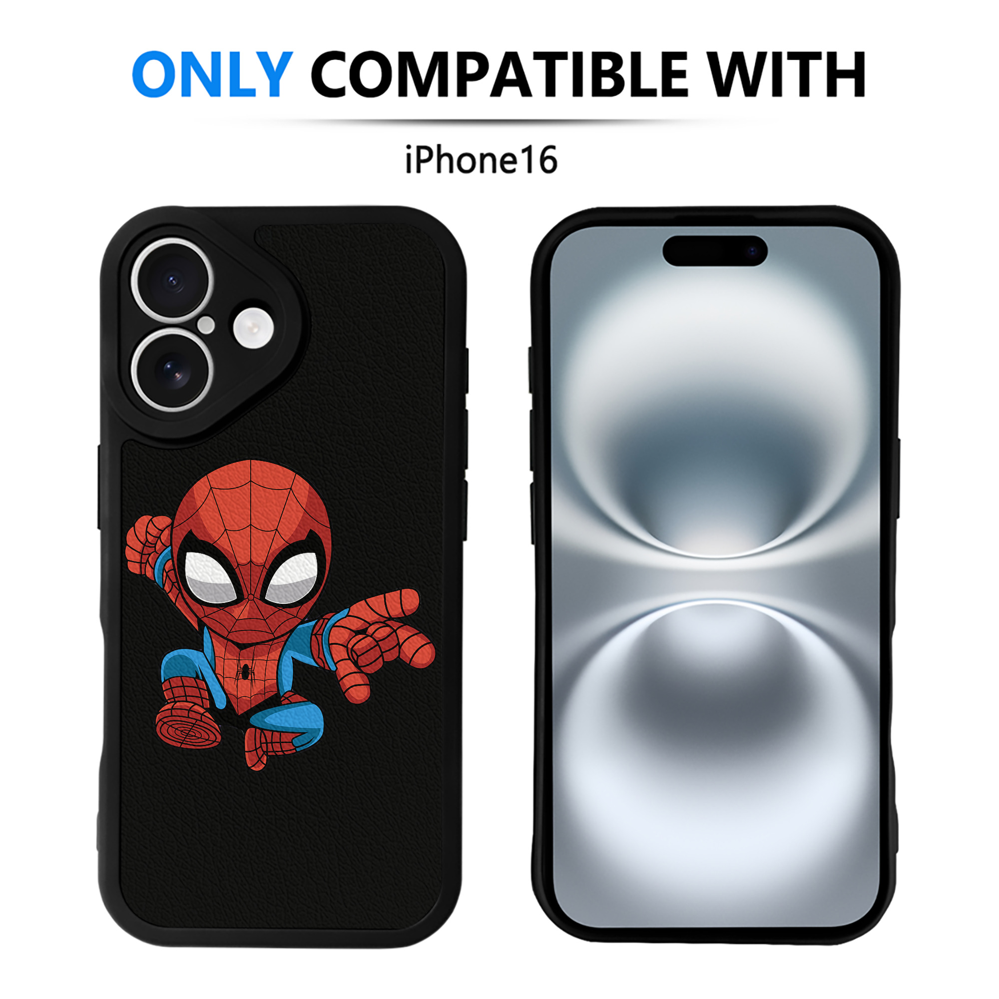 （画像用） アベンジャーズ The Avengers 【iPhone 16シリーズ対応】シリコンスマホケース（レザー調） 材質：シリコン